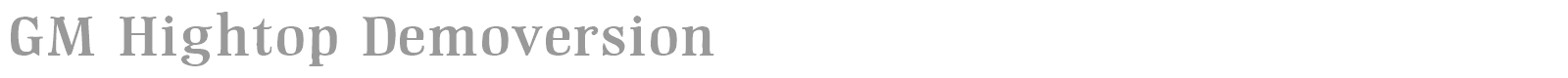 GM Hiptop font preview